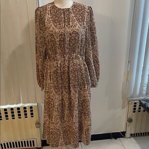 NWT Floral Long Sleeve Dress SIZE S